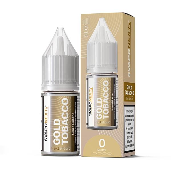 SVAPONEXT - NEXT ELIQUID - GOLD TOBACCO 0 MG/ML